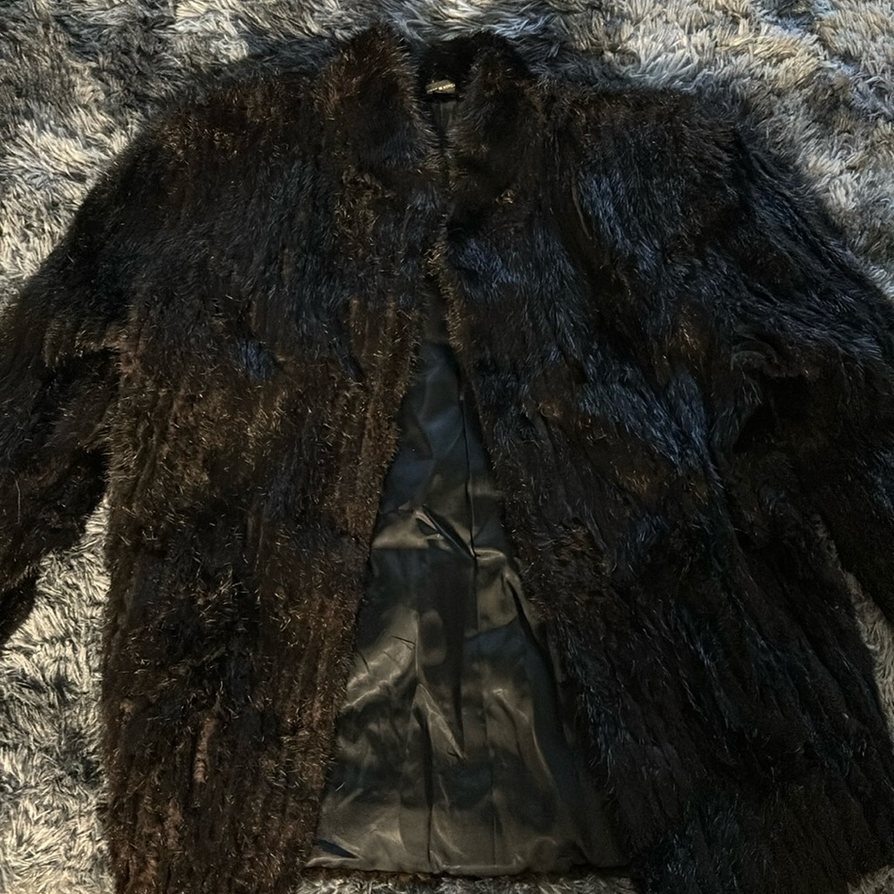 Real fur coat